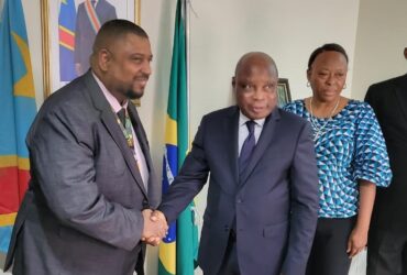 Babalorisa Jorge Kibanazambi, organizador e embaixador República Democratica do Congo, Benoît-Labre Mibanga Mulume Wa Badidike.